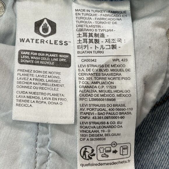 Levi's 501 Big E Straight Leg Premium Jeans Women’s 29 x 32 Destroyed Selvedge - Picture 9 of 16